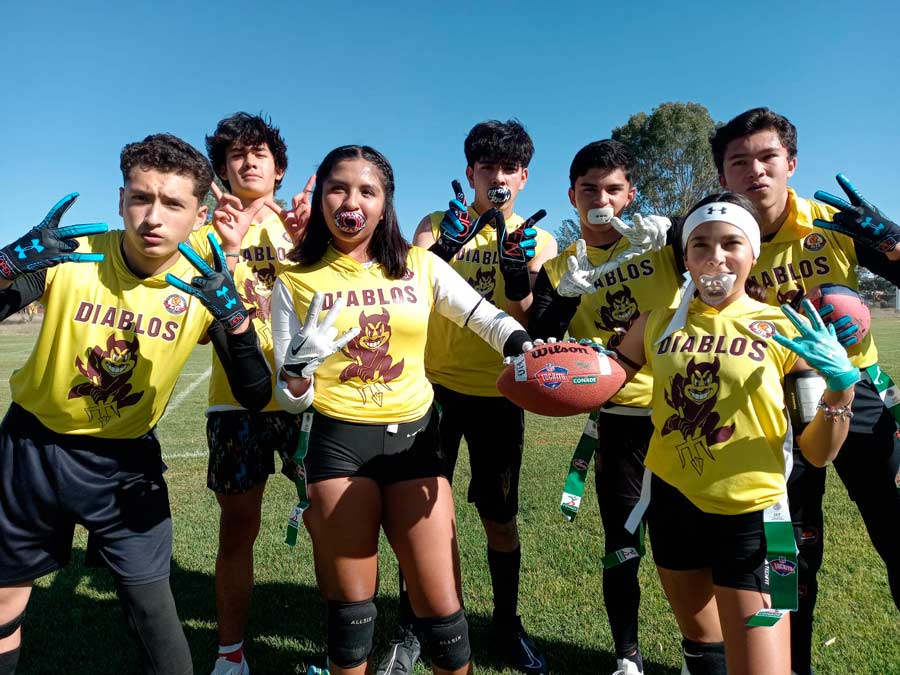 Diablos del Sol de Aguascalientes Campeones del Estatal de Tochito NFL Flag Football U-14 Mixto