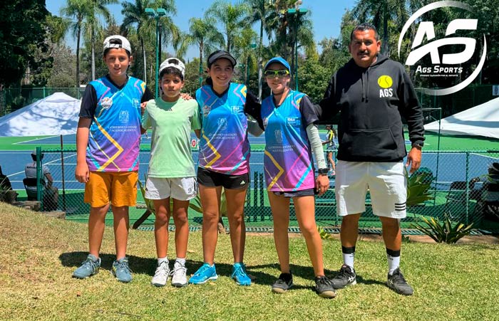 Aguascalientes clasifico a los Juegos Nacionales CONADE 2024 de Tenis en la categoría de 14 años y menores