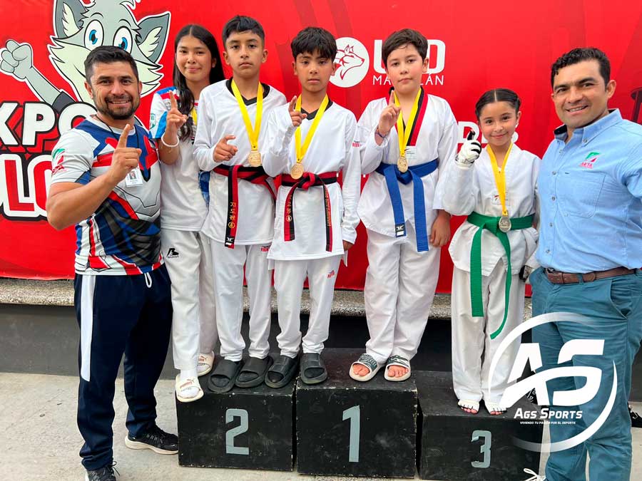 Aguascalientes triunfa en la Copa Ortega’s de taekwondo en Mazatlán con 5 medallas.