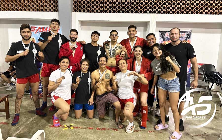 Destacan hidrocálidos en el Nacional de Sambo en Acapulco, Guerrero con 16 preseas en sus diferentes categorías