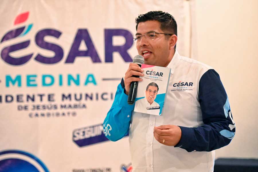 Propone César Medina nuevas estrategias para una administración más cercana y sostenible en Jesús María