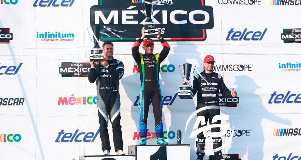 Rogelio Lópes consiguió su primer podio en la Nascar México Series 2024 en Chiapas