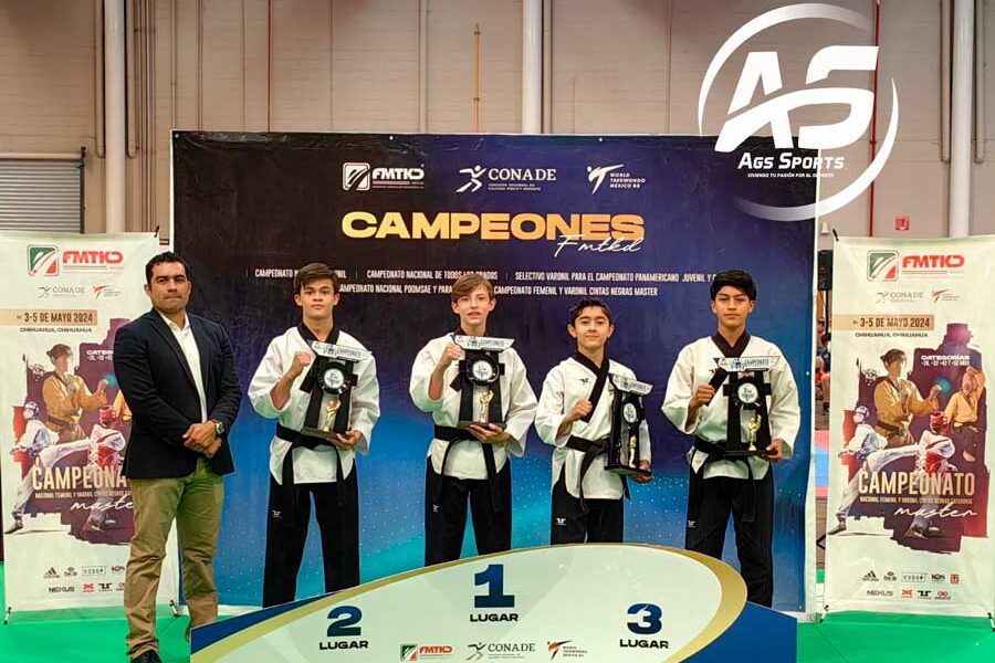 Plata para taekwondoín hidrocálido en el Campeonato Nacional