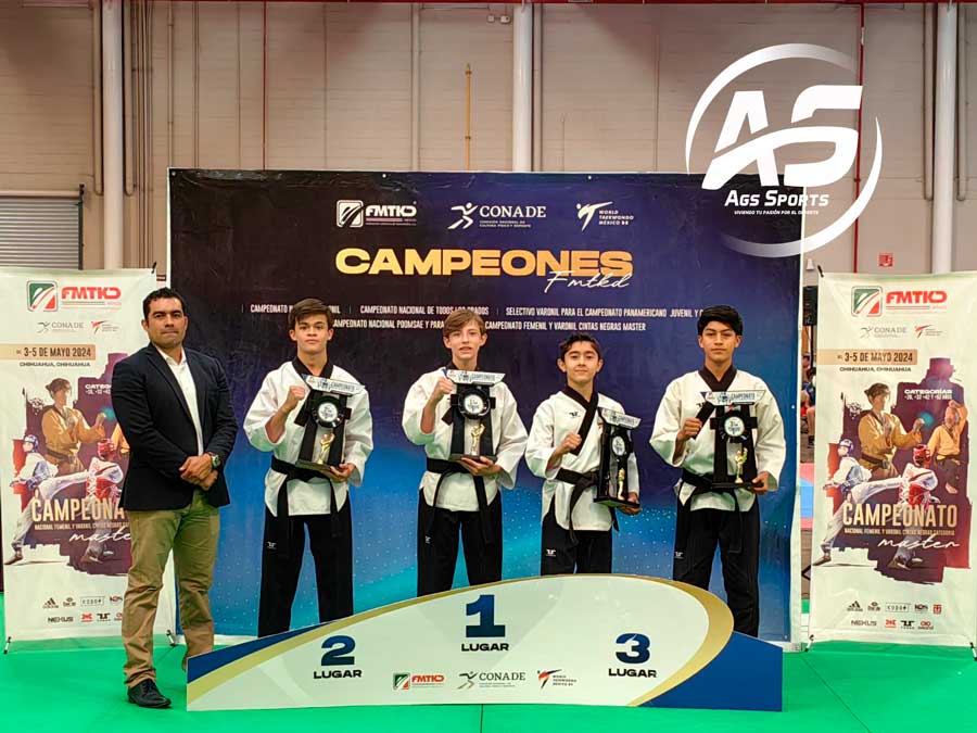 Plata para taekwondoín hidrocálido en el Campeonato Nacional