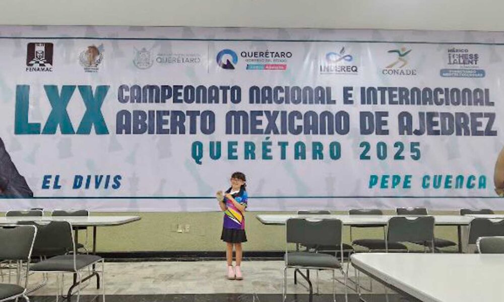 Ajedrecista de Aguascalientes campeona Nacional de Abierto Mexicano 2025
