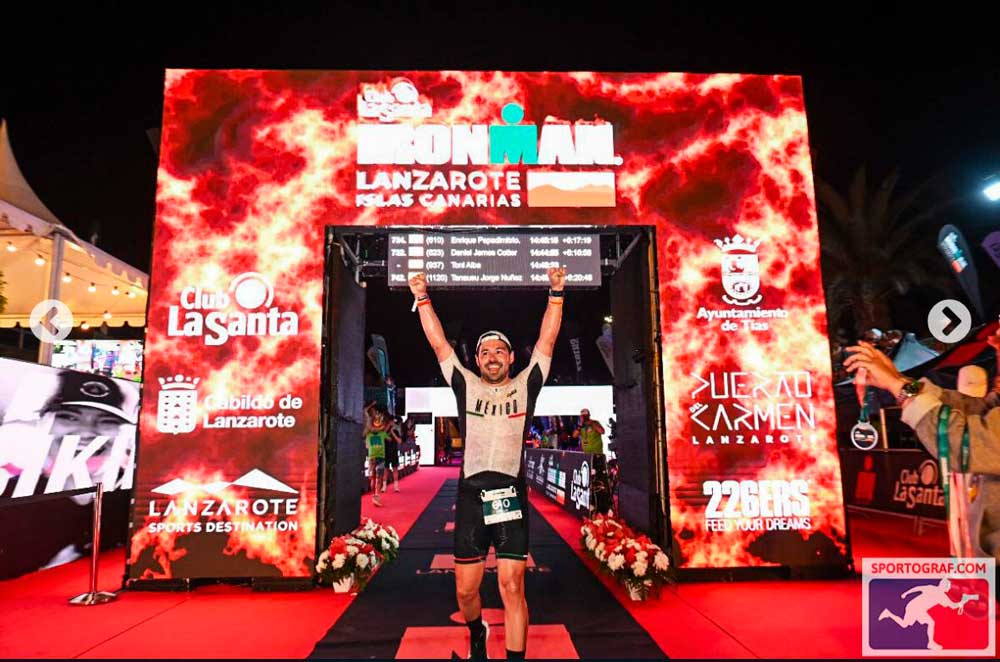 Aguascalentense participa en el Iron Mán Lanzarote en Islas Canarías