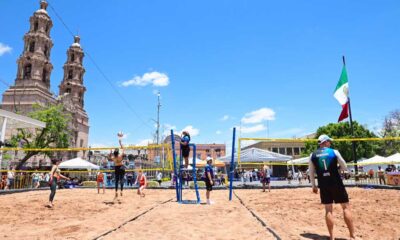 Inauguran el 1er torneo de voleibol de Playa San Marcos 2025