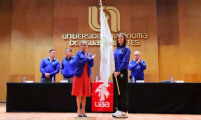 La UAA abanderó a 101 atletas que participarán en la Universiada Nacional 2025 en Puebla