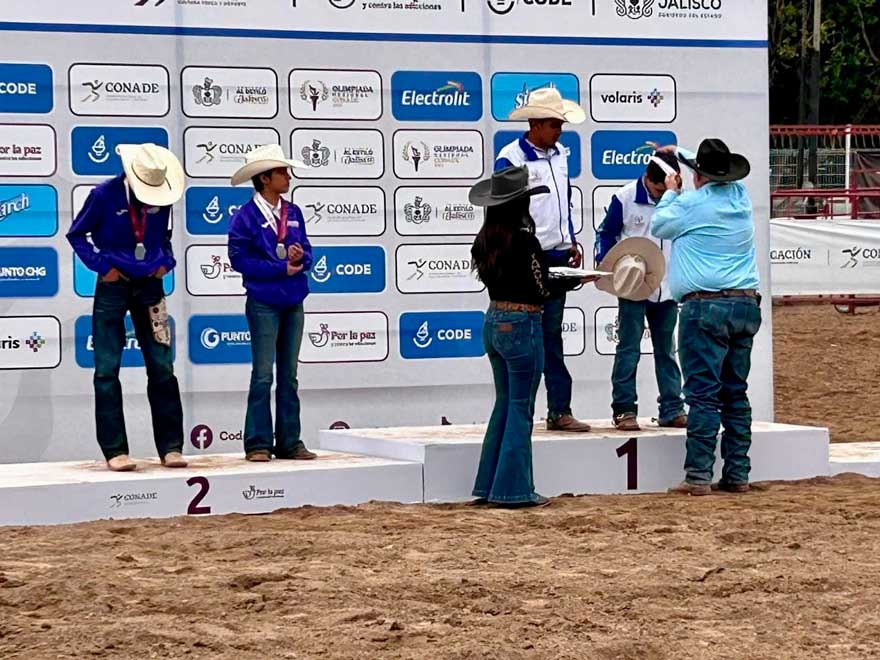 Oro para el rodeo de Aguascalientes en la Olimpiada Nacional 2025