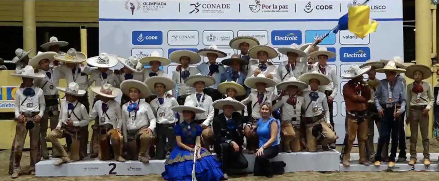 Plata para Aguascalientes en los Charros de la Olimpiada Nacional 2025