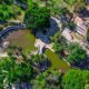 Avanzan trabajos de limpieza del lago artificial del tradicional parque Miguel Hidalgo