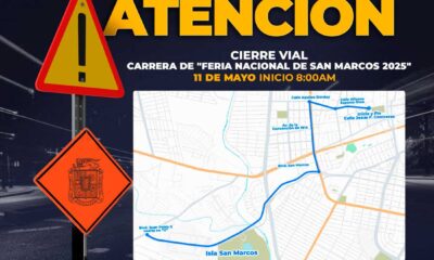 Cierres viales por la Carrera de la Feria Nacional de San Marcos 2025