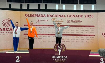 Oro y bronce para Aguascalientes en la Gimnasia Rítmica