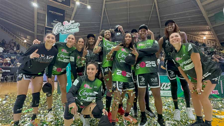 Panteras campeón de la Zona de la LNBP Femenil