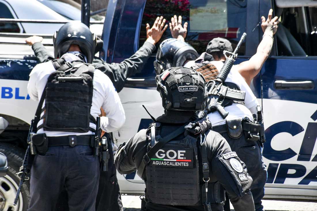 Policía Municipal de Aguascalientes refuerza operativo barrio seguro en zonas estratégicas de la ciudad