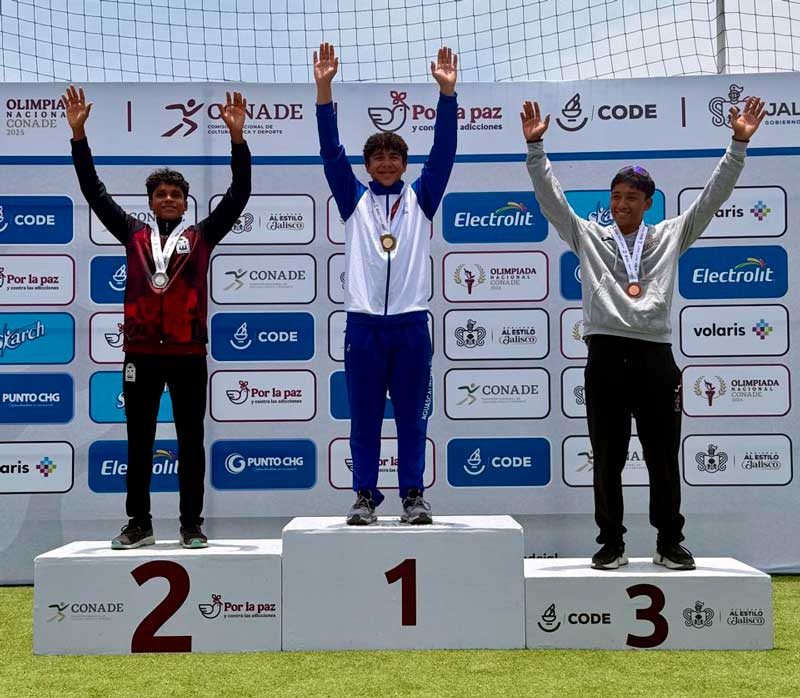 Tercera medalla de oro para patinador Patricio de Luna en la Olimpiada Nacional 2025