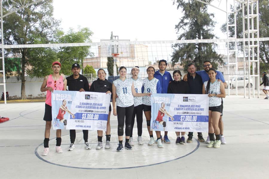 Se lleva a cabo el torneo de voleibol mixto de la Copa Chicahual 2025
