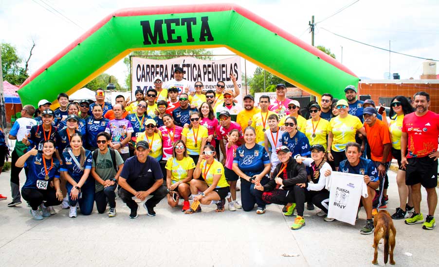 Se realiza la 3er carrera atlética de Peñuelas 2025 en Aguascalientes.