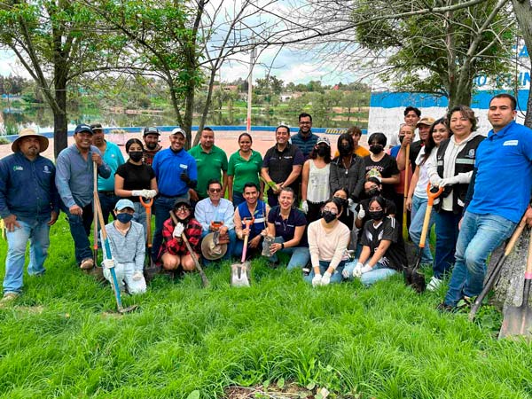 Conmemora MIAA día mundial del árbol con reforestación en la presa de los gringos