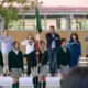 Encabeza Leo Montañez ceremonia de honores a la bandera en la secundaria no. 13 “Ricardo Flores Magón”