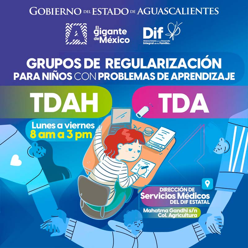 Ofrece DIF de Aguascalientes regulación para niños con TDAH