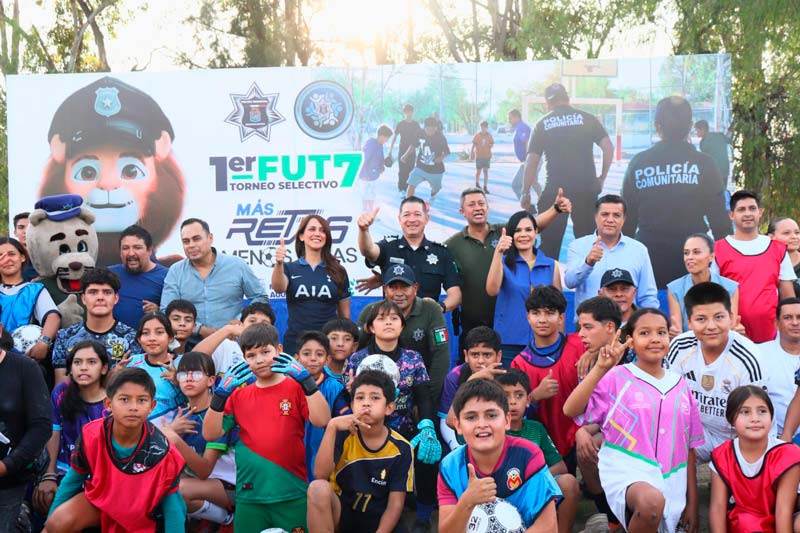 Por un municipio más seguro arranca torneo de fútbol 7 «más retas menos riñas» en Aguascalientes