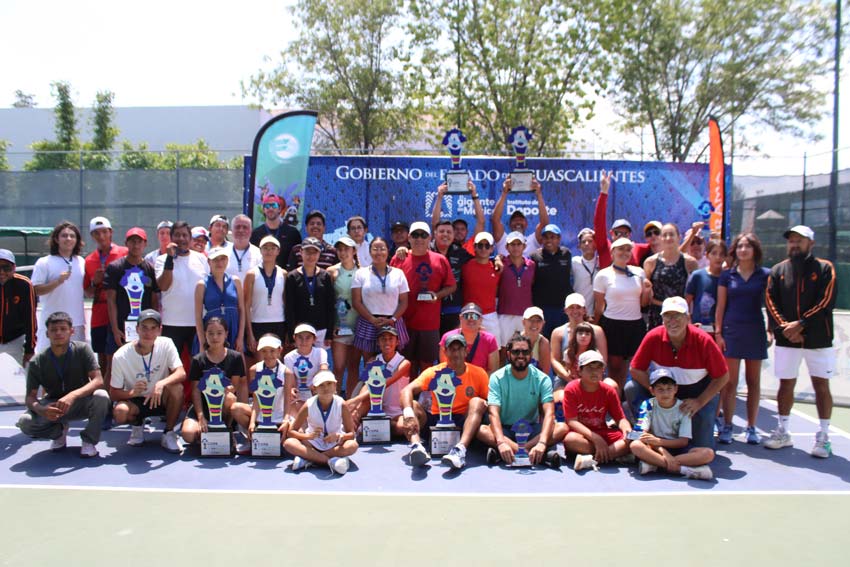 Premian a los campeones de la 1er etapa del tenis de la Copa Aguascalientes