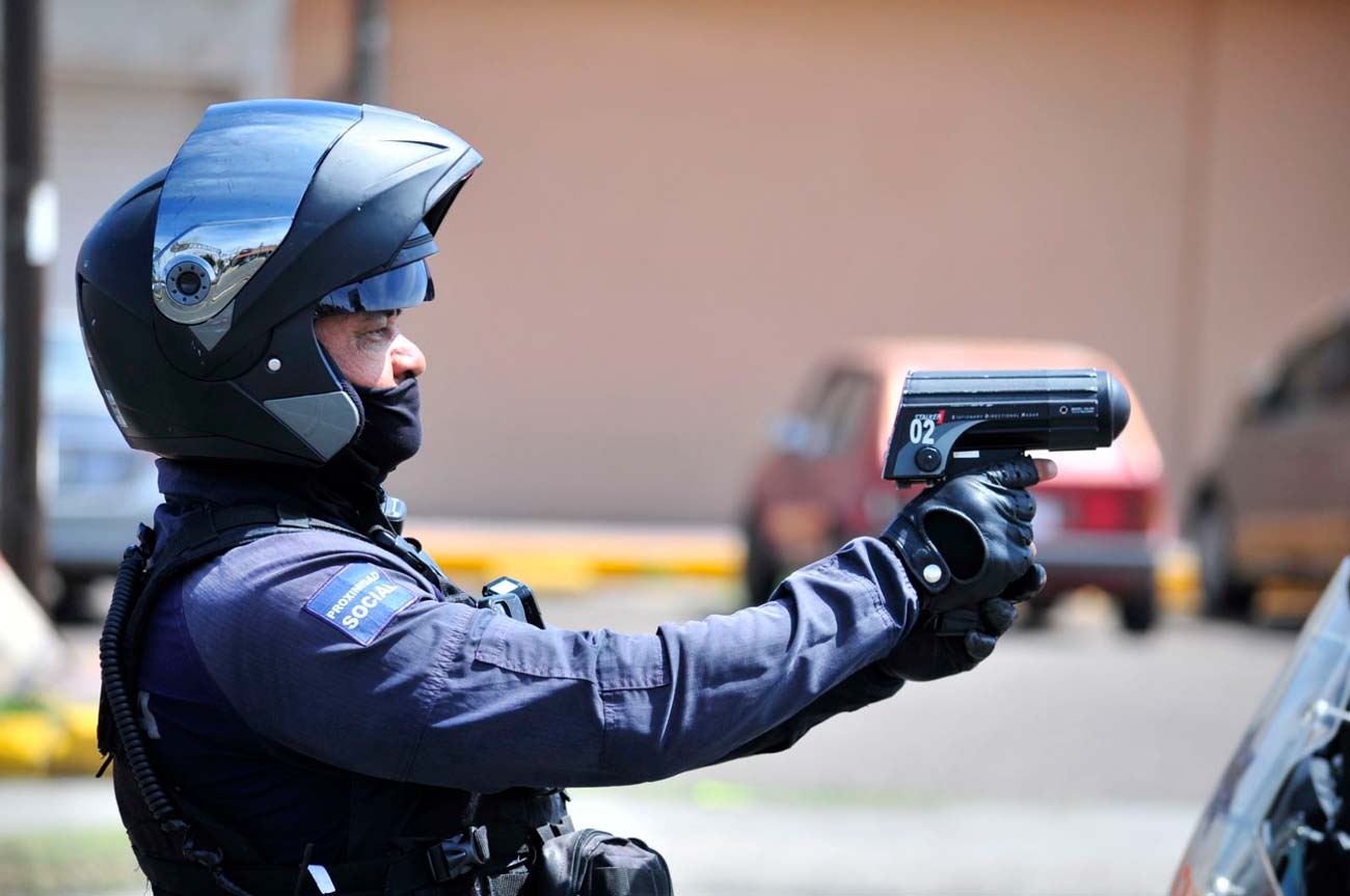 Refuerza policía municipal operativo radar para prevenir accidentes por exceso de velocidad