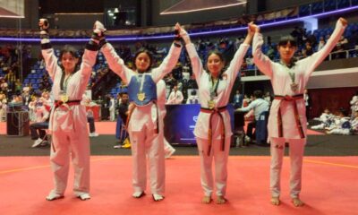 Taekwondoínes hidrocálidos brillan en la Gimnasiada Nacional 2025