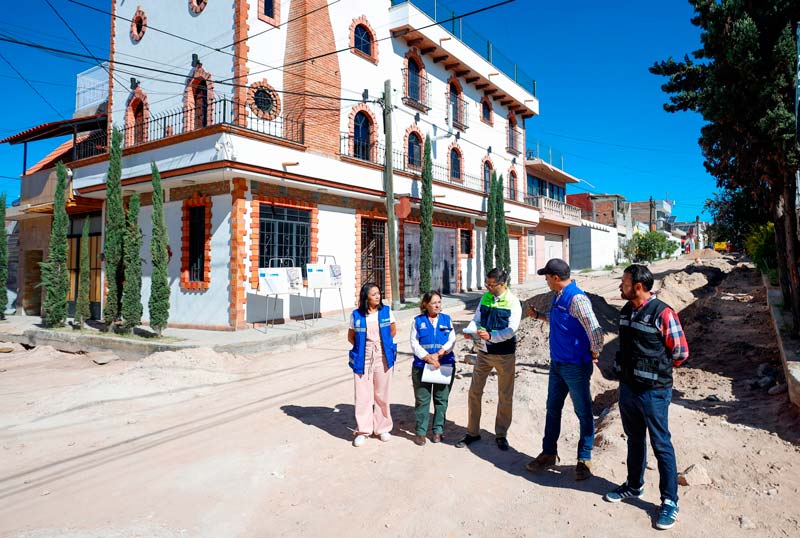 Constata Leo Montañez rehabilitación vial de calles el Salitre y el Ocote en Ojocaliente III