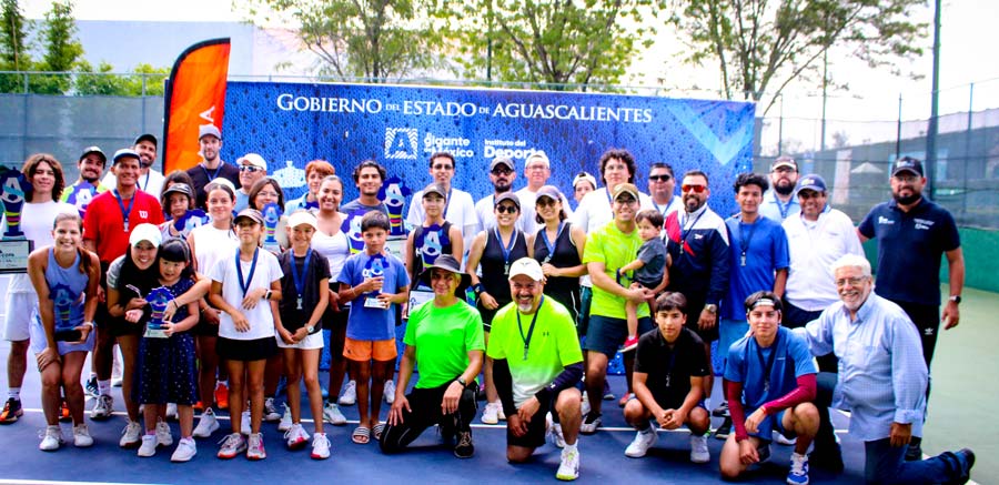 Premian a los campeones de la 2da etapa del torneo de tenis de la Copa Aguascalientes 2025