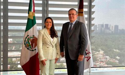 Se reúne Tere Jiménez con el Secretario de Economía Federal Marcelo Ebrard