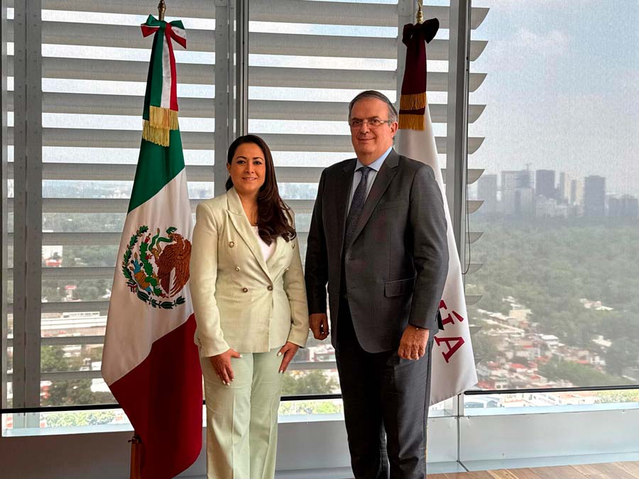 Se reúne Tere Jiménez con el Secretario de Economía Federal Marcelo Ebrard