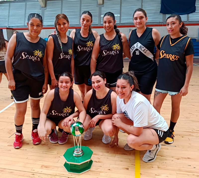 Sparks campeón de la 2da fuerza femenil de la Liga Dominical de basquetbol en Aguascalientes
