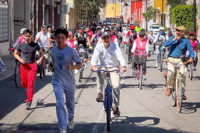 Todo un éxito la Rodada Día Mundial sin Auto en Aguascalientes