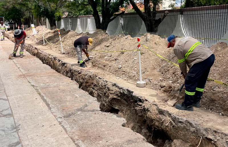 Trabaja MIAA en la mejora del alcantarillado sanitario del fraccionamiento canteras de San Javier