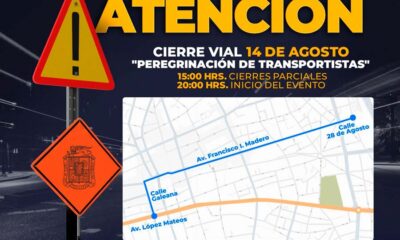 Anuncia Seguridad Pública Municipal cierres viales por peregrinación de transportistas