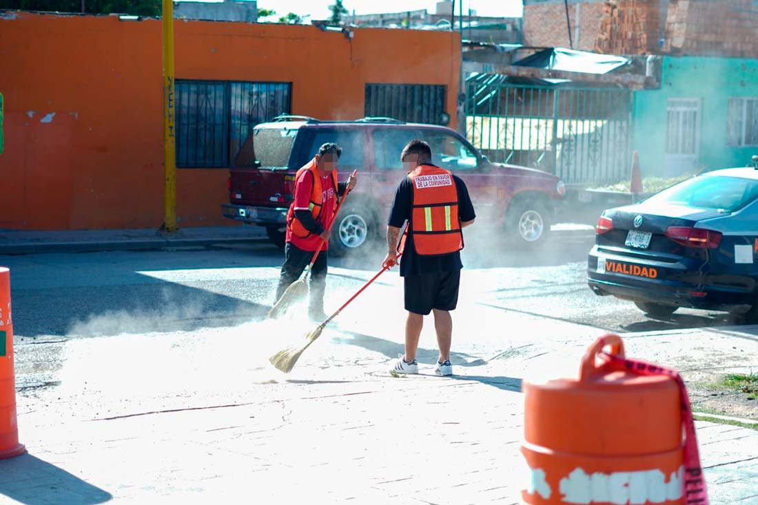 Con trabajo comunitario personas infractoras contribuyen a la mejora de espacios públicos de Jesús María