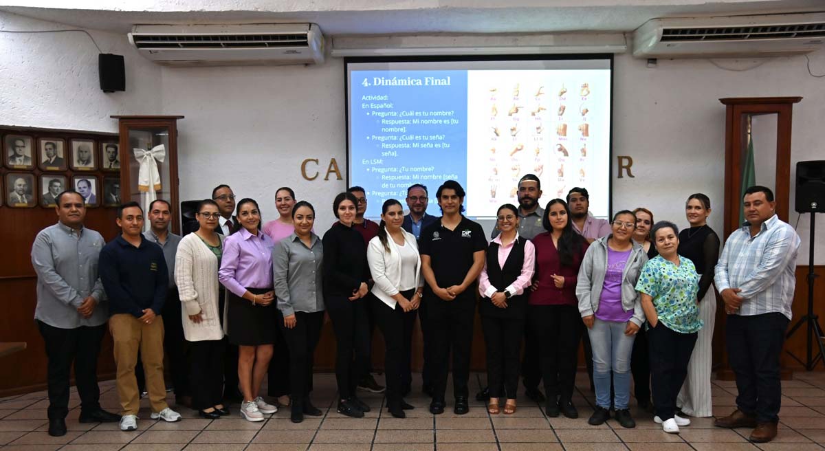 DIF municipal de Aguascalientes capacita en lengua de señas mexicana a personal del sector hotelero