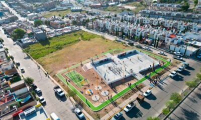 Familias de Villa Loma Dorada cuentan con nuevo parque con cancha de usos múltiples Leo Montañez