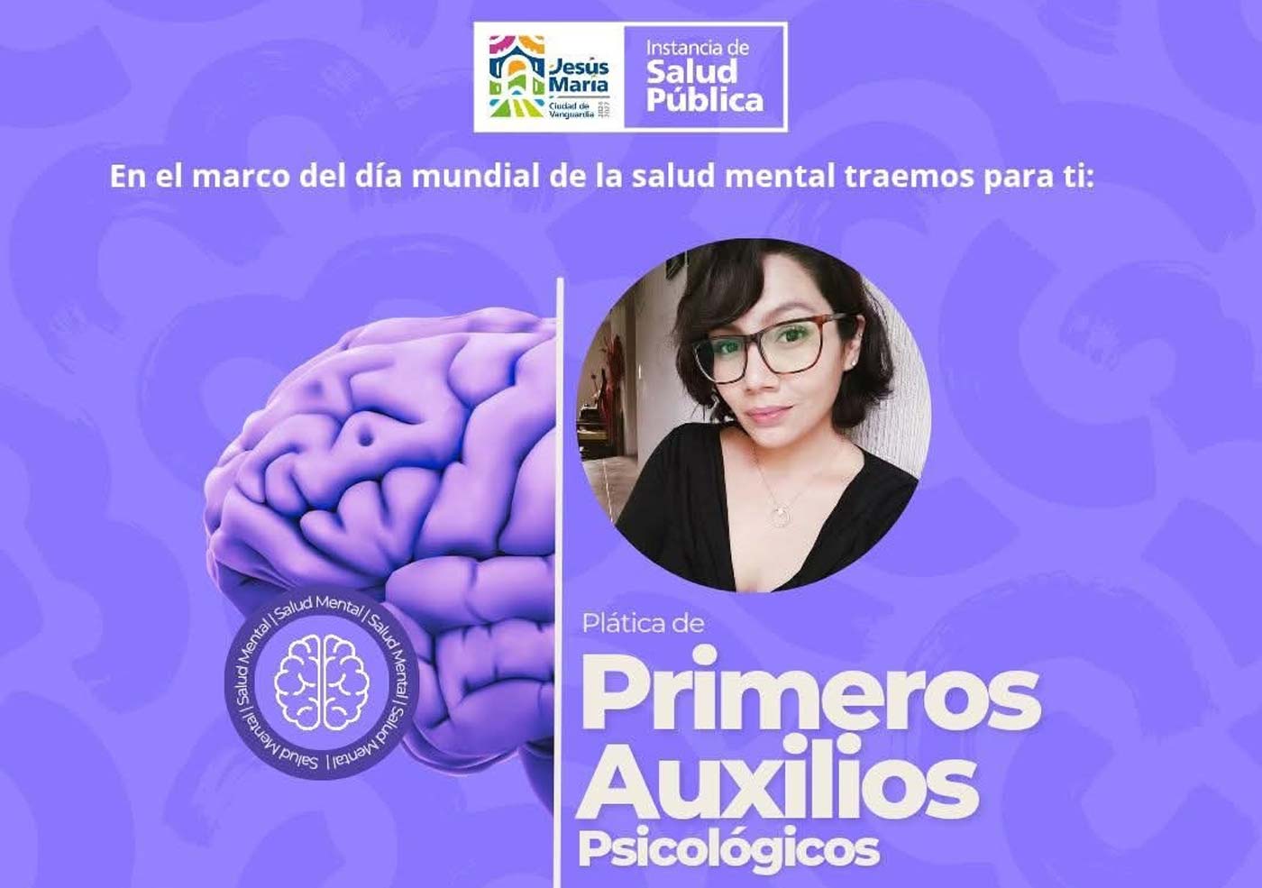 Invita Jesús María a participar en actividades por el día mundial de la salud mental