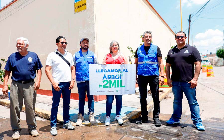 Municipio plantó el ejemplar número 2 mil del «árbol de mi casa» en el Barrio de San Marcos