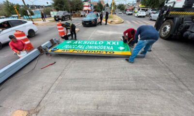 Refuerza Municipio de Aguascalientes la seguridad vial con nuevo semáforo en cruce de Rodolfo Landeros y Poliducto