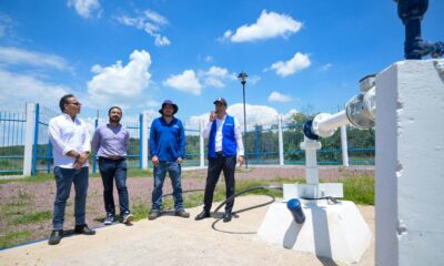 Supervisa Leo Montañez nuevo pozo en Los Caños