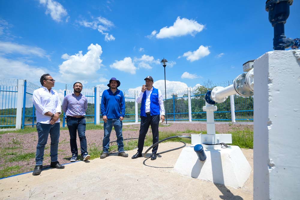 Supervisa Leo Montañez nuevo pozo en Los Caños