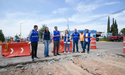 Supervisa Leo Montañez rehabilitación en avenida de Valle de los Romero
