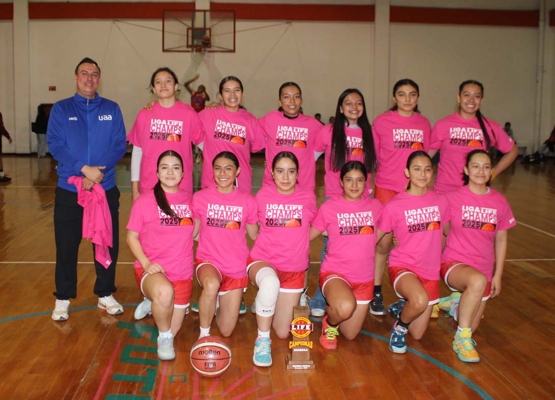 BachUAA campeón de la Liga LIFE de basquetbol Femenil de Aguascalientes