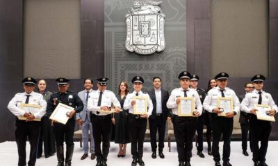 Entrega Leo Montañez estímulos a policías municipales