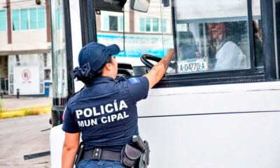 Refuerza policía vial operativo alcoholímetro en transporte público en Aguascalientes