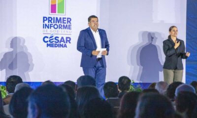 César Medina presenta su primer informe de Gobierno